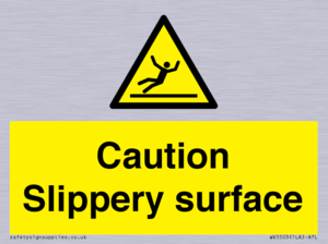 Caution Slippery surface